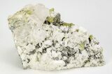 Green Titanite (Sphene), Pericline & Muscovite - Pakistan #209281-1